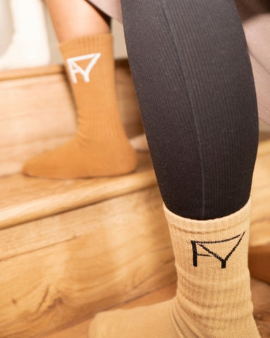 women's sock bundle of three with forever yane logo emblem 
